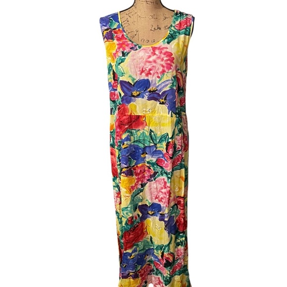 Jams World Vibrant Floral Maxi Dress Vintage - www.mordernwear.com